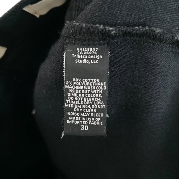 Nili‎ Lotan Shon Jean Black Denim Barrel Leg Cropped Size 30 - Picture 8 of 10